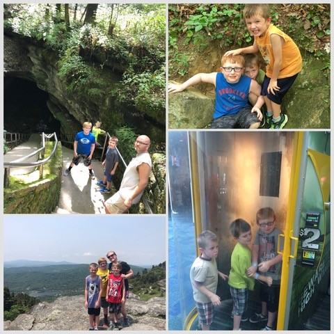 The Boreing family hiking and exploring