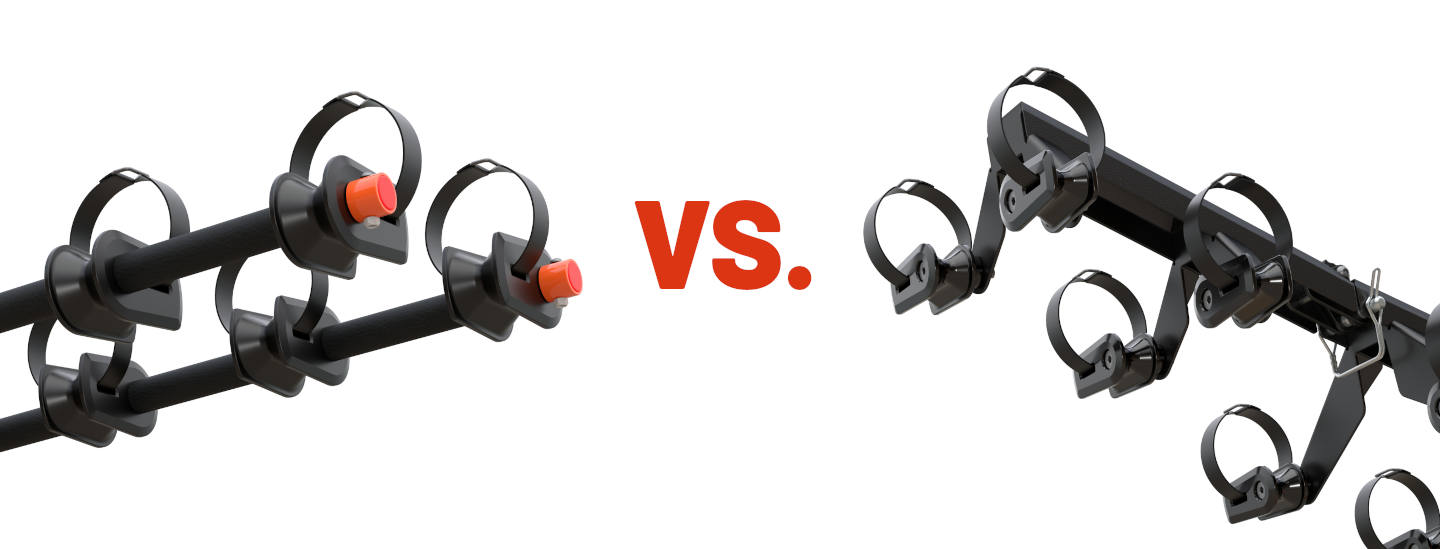 Top Hanger Versus Underslung Bike Rack Comparison