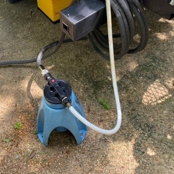 Water filter on an RV