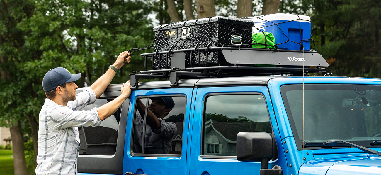 ARIES Jeep Crossbars with full Roof Rack
