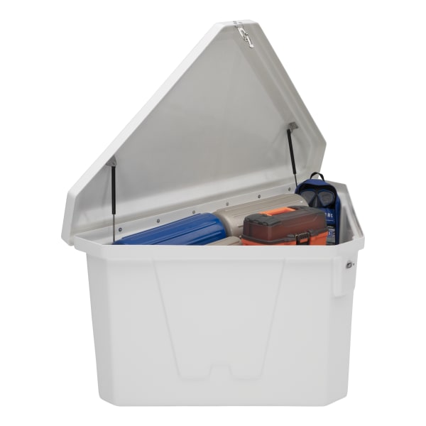 Fiberglass corner dock box