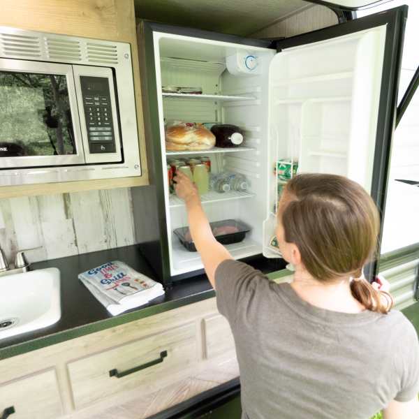 Small outdoor RV refrigerator absorption