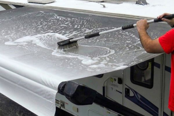 How to clean RV awning