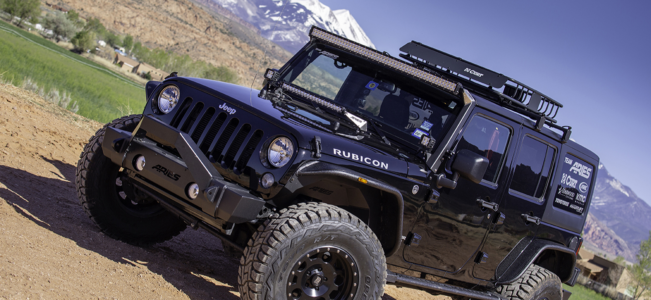 Jeep Wrangler with ARIES Fender Flares