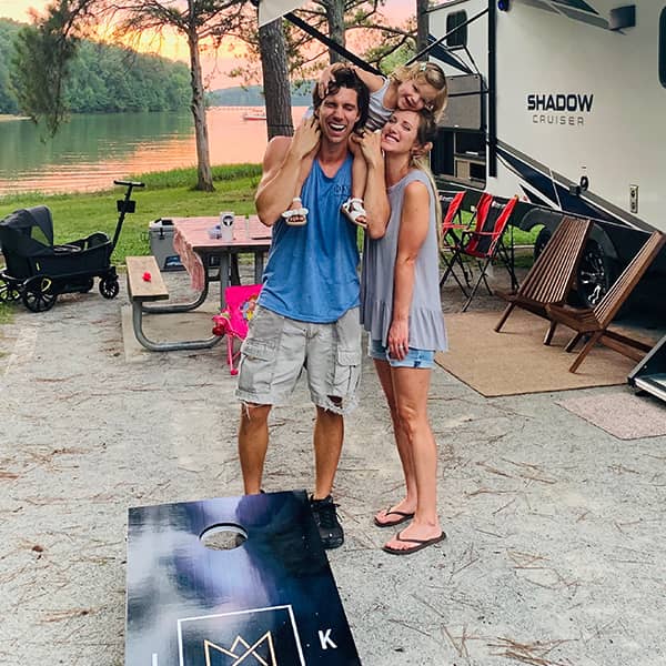 John King Country and Family at the Lake