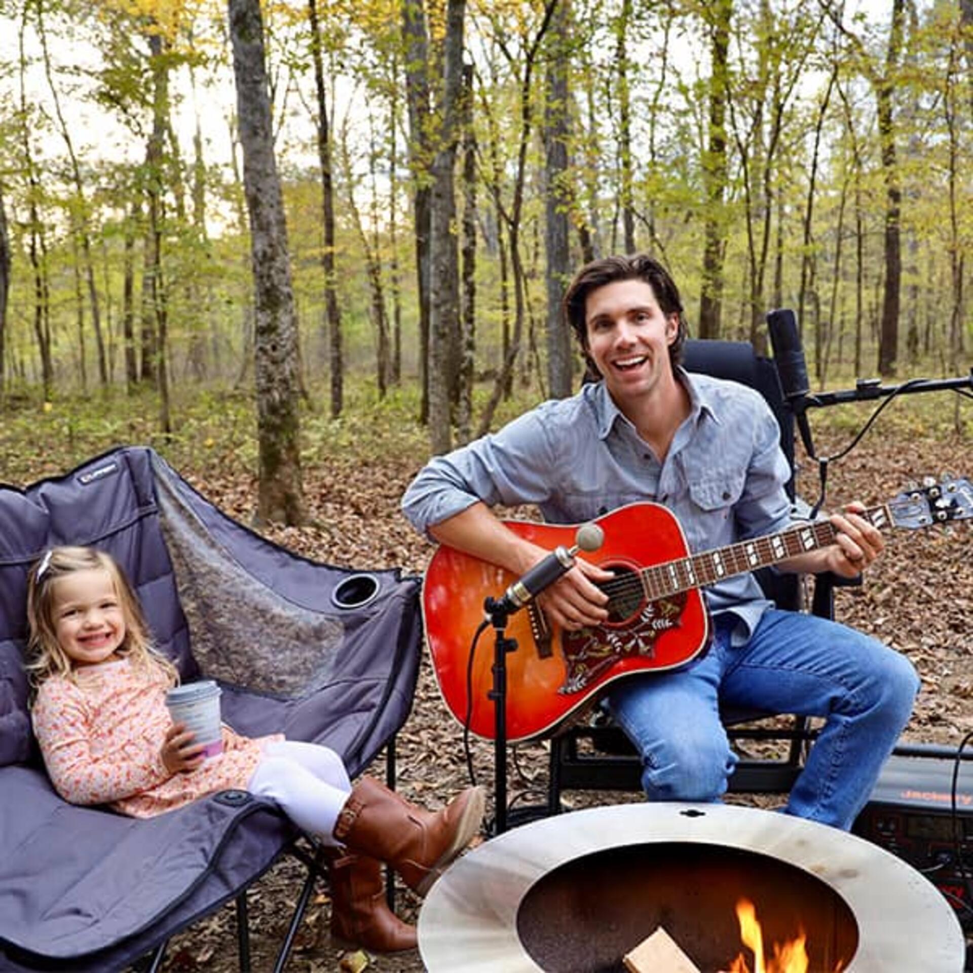 John King Country Beside a Campfire