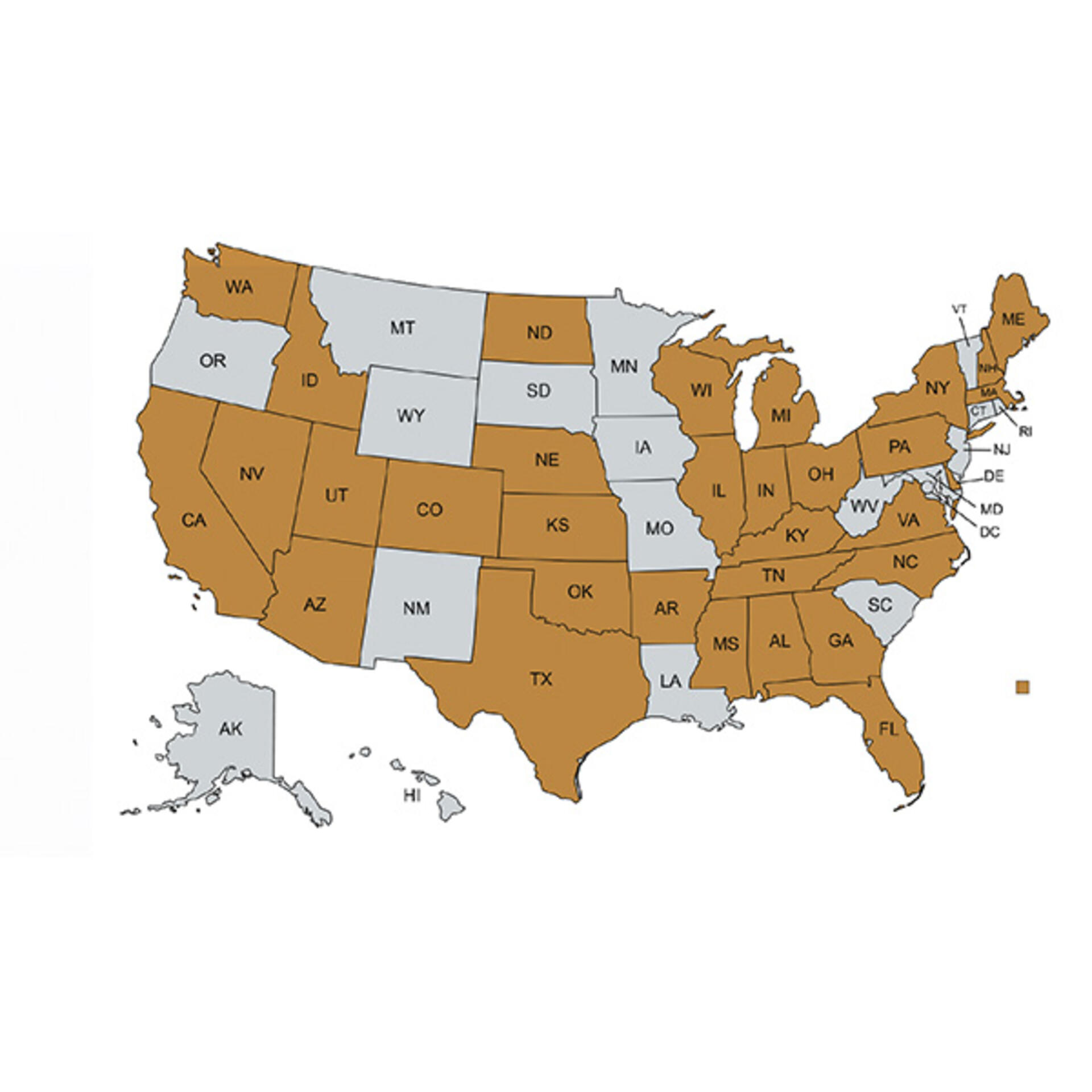 Geographical distribution of the Lippert Scouts
