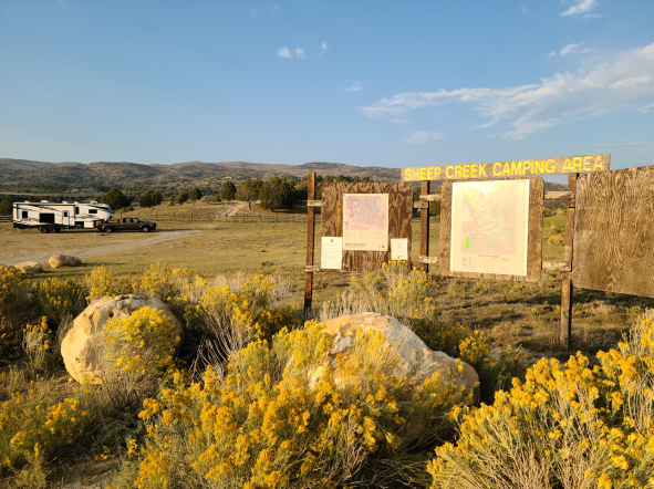 Bureau of Land Management land on Sheep Creek