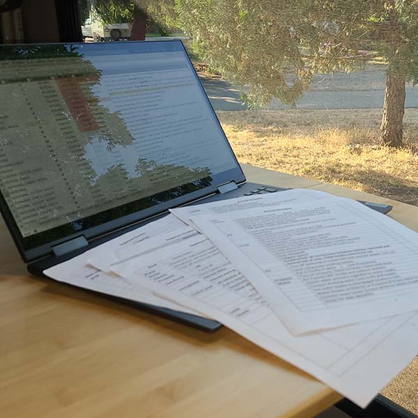 RV maintenance and campsite setup checklists