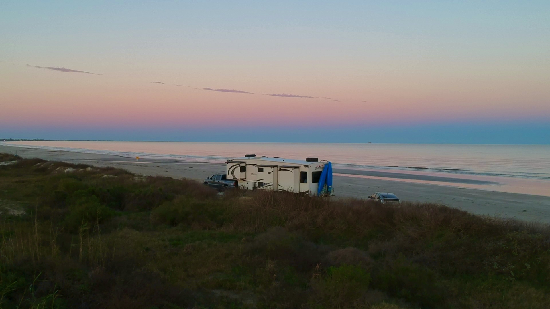 Enjoy the Journey boondocking on a beach